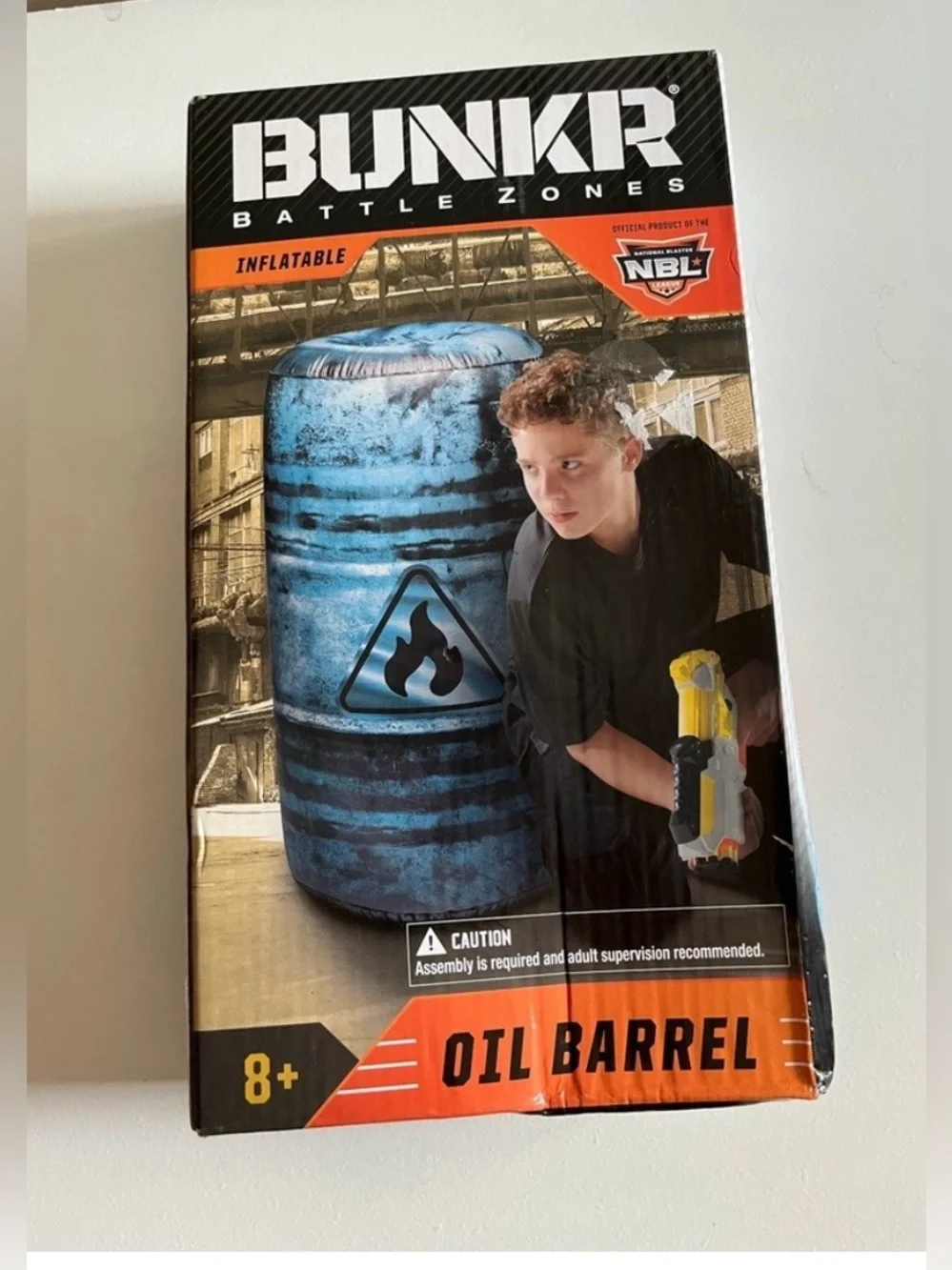New Bunkr Battle Zones Oil Barrel Inflatable Bunker National Blaster League Toy